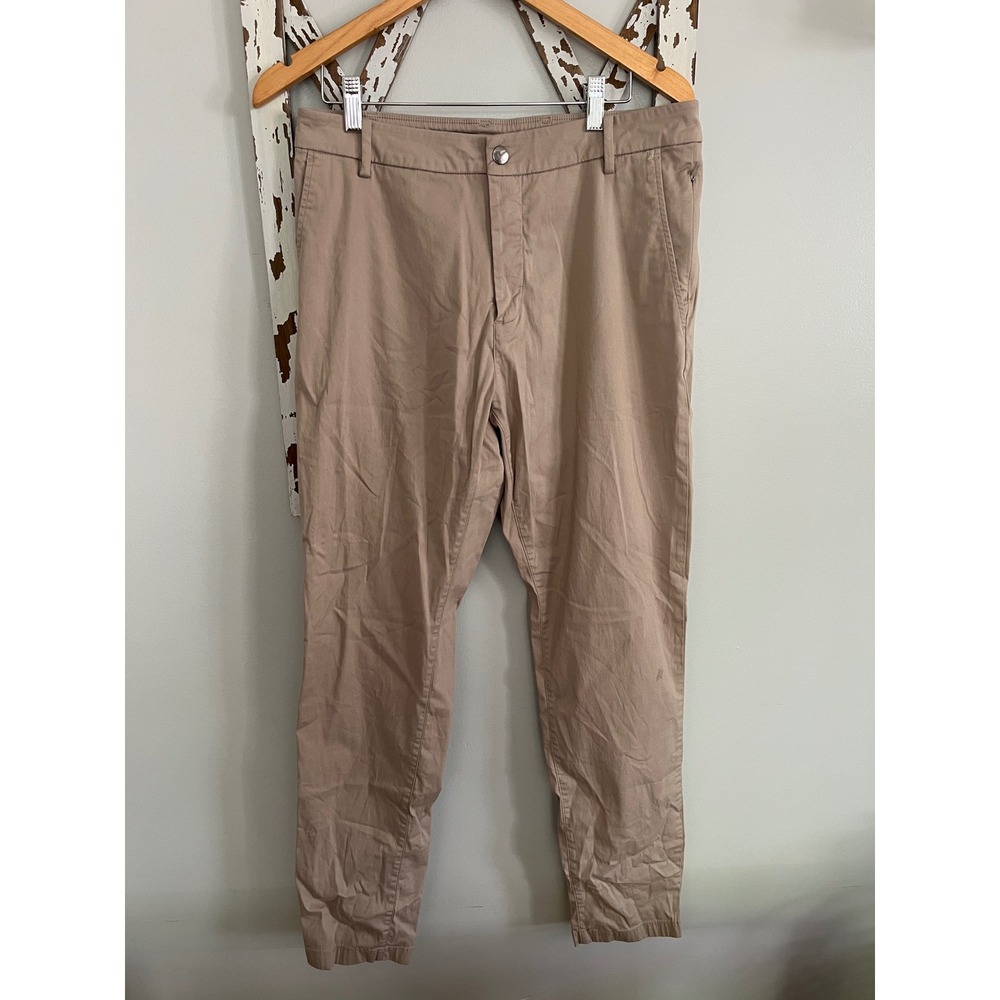 Birddogs Boom Pants Mens 32x32 Beige Performance Comfort Chino Golf